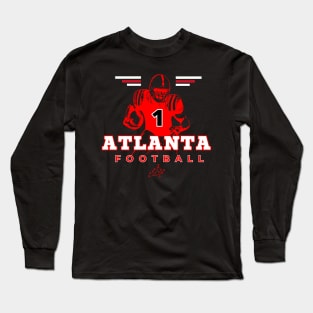 Atlanta Football Vintage Style Long Sleeve T-Shirt